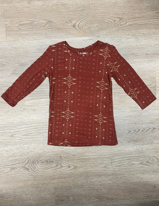 MALU 3 QUARTER SLEEVE TOP LT001 (ALL SALES FINAL)
