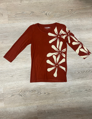 TIARE 3 QUARTER SLEEVE TOP LT001 (ALL SALES FINAL)