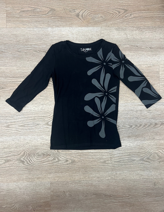 TIARE 3 QUARTER SLEEVE TOP LT001 (ALL SALES FINAL)