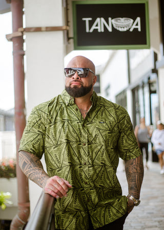 MEN'S COTTON TANOA SHIRT FB1444 - SS3025 (ALL SALES FINAL)