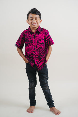 VAKEA BOYS COTTON SHIRT SB1839 (ALL SALES FINAL)
