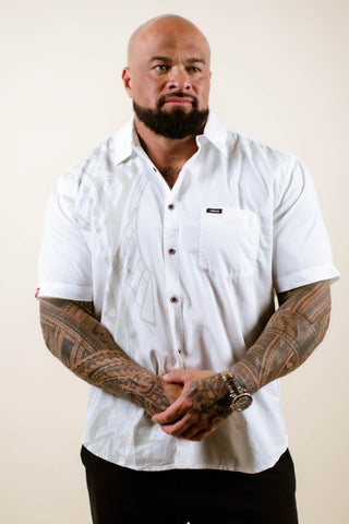 TULA'I MEN'S COTTON TANOA SHIRT TSS007 (ALL SALES FINAL)