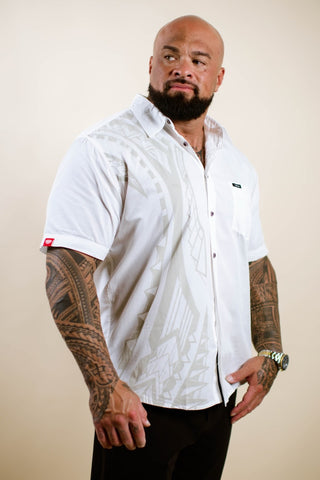 TULA'I MEN'S COTTON TANOA SHIRT TSS007 (ALL SALES FINAL)