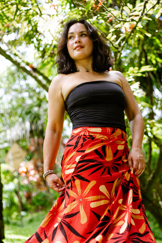 PELE MUMU WOVEN A-LINE SKIRT TSK179 (ALL SALES FINAL)