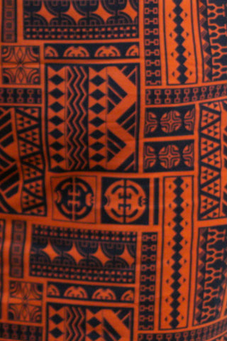 MENS COTTON TANOA SHIRT KERAI SS3738-TS (ALL SALES FINAL)