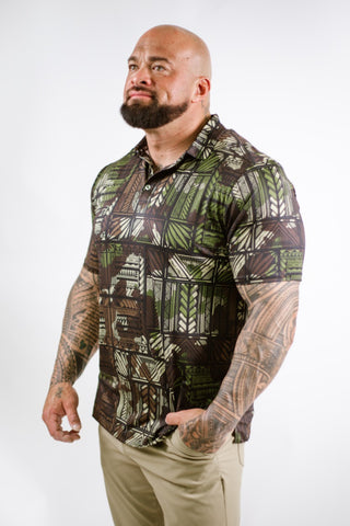 MENS POLO 4 WAY CAMO MP005