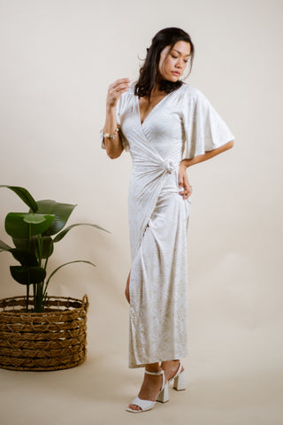 PULU MAXI WRAP DRESS TD152