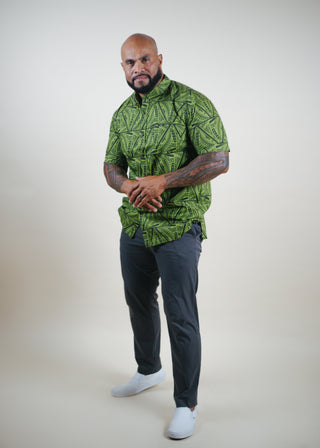 MEN'S COTTON TANOA SHIRT FB1444 - SS3025 (ALL SALES FINAL)