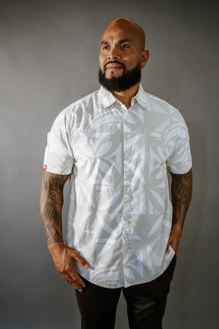 PULE MEN'S COTTON TANOA SHIRT MSS001 (ALL SALES FINAL)