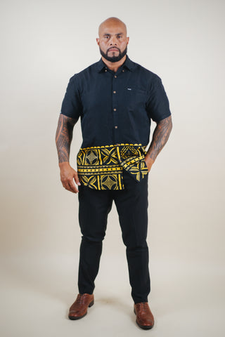 VAEGA MEN'S COTTON LINEN SHIRT (ALL SALES FINAL)