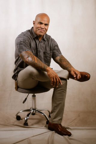 DENIM AIGA MENS SHIRT (ALL SALES FINAL)