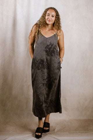 DENIM AIGA MAXI DRESS TH010 (ALL SALES FINAL)