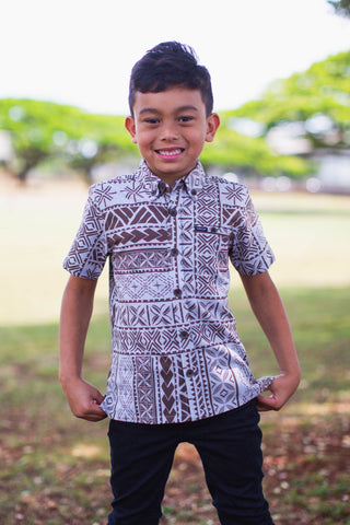 LE ALA BOYS 4WAY STRETCH SHIRT B4WS025