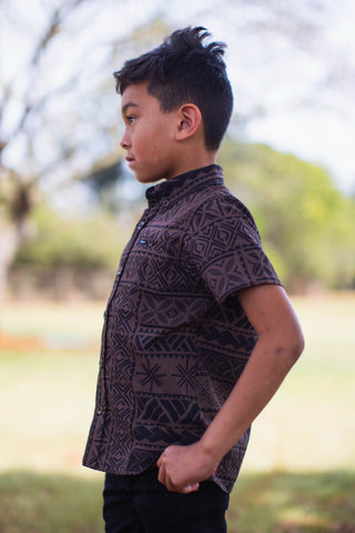 LE ALA BOYS 4WAY STRETCH SHIRT B4WS025