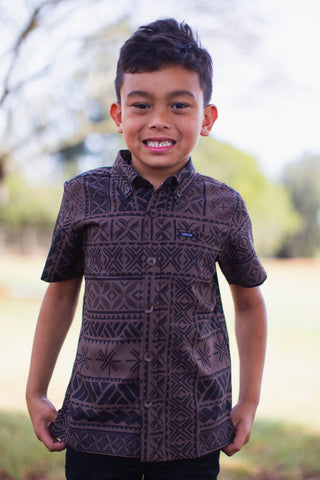 LE ALA BOYS 4WAY STRETCH SHIRT B4WS025
