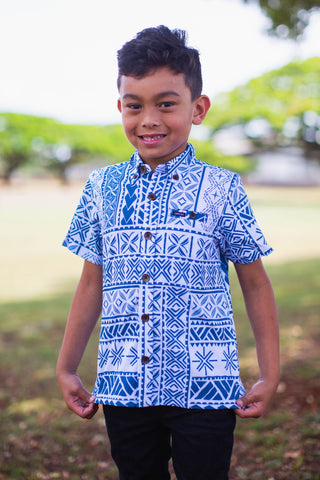 LE ALA BOYS 4WAY STRETCH SHIRT B4WS025