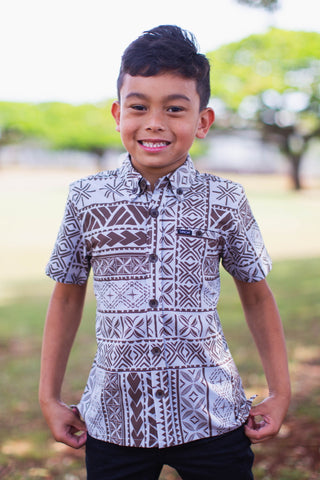 LE ALA BOYS 4WAY STRETCH SHIRT B4WS025
