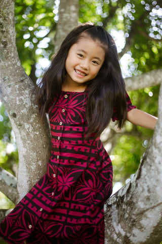 ROSA CAP SLEEVE GIRLS DRESS TD804 (ALL SALES FINAL)