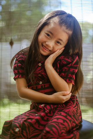 ROSA CAP SLEEVE GIRLS DRESS TD804 (ALL SALES FINAL)
