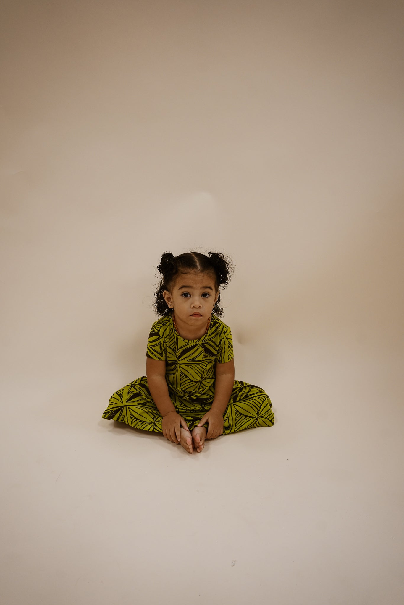 TAUA GIRL'S DRESS - GREEN
