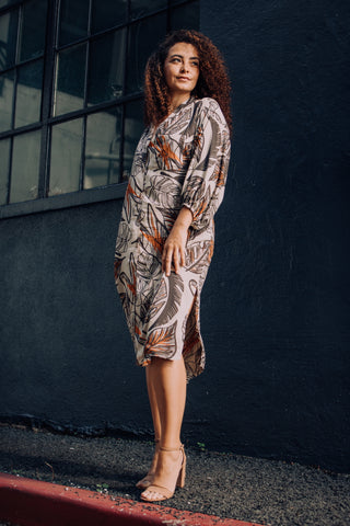 NAFANUA WOMENS BUTTON DRESS TD262