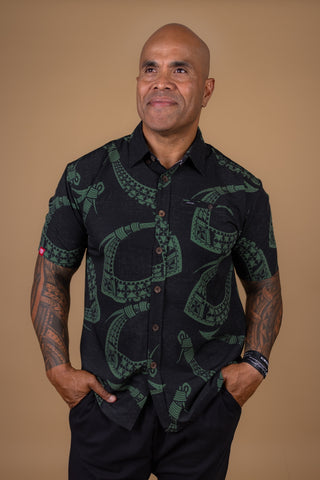 MATAU ANAMUA MENS 4WAY STRETCH SHIRT TS4WS040