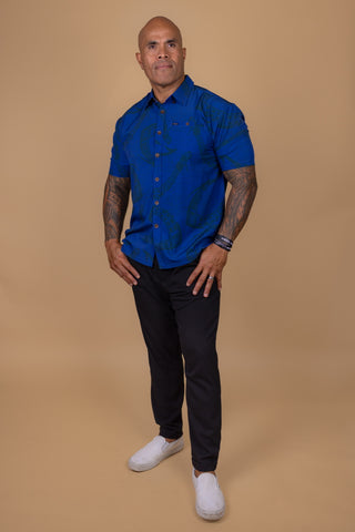 MATAU ANAMUA MENS 4WAY STRETCH SHIRT TS4WS040
