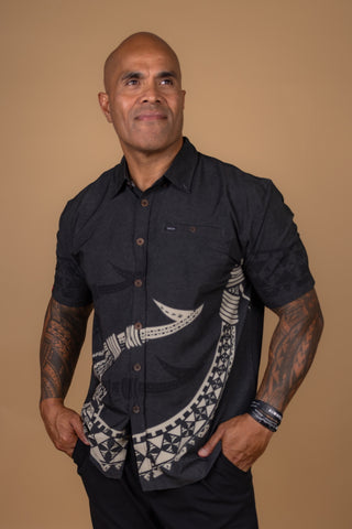 MULINU'U  MENS 4WAY STRETCH SHIRT TS4WS037
