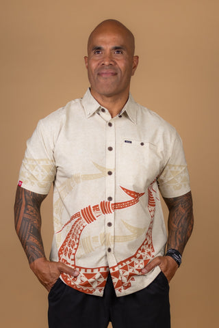 MULINU'U  MENS 4WAY STRETCH SHIRT TS4WS037