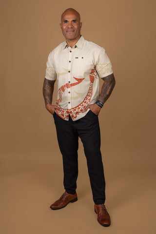 MULINU'U  MENS 4WAY STRETCH SHIRT TS4WS037