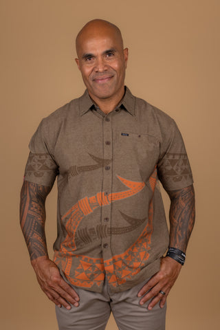 MULINU'U  MENS 4WAY STRETCH SHIRT TS4WS037