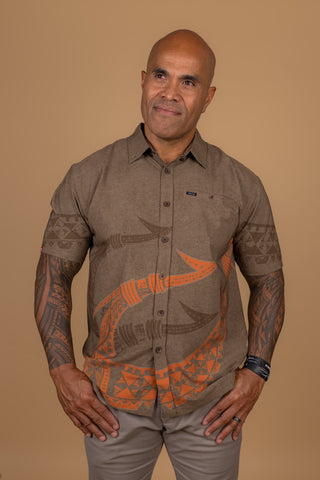 MULINU'U  MENS 4WAY STRETCH SHIRT TS4WS037