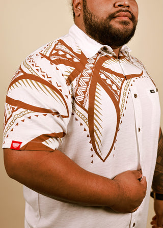 TAIALA MEN'S VISCOSE SLUB TANOA SHIRT MSS004