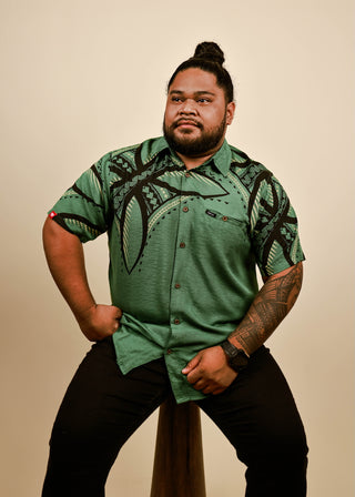 TAIALA MEN'S VISCOSE SLUB TANOA SHIRT MSS004