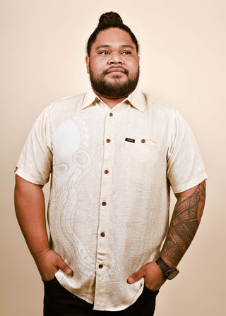 FE'E MEN'S VISCOSE SLUB TANOA SHIRT MSS003