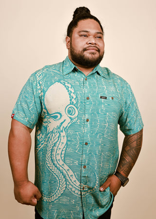 FE'E MEN'S VISCOSE SLUB TANOA SHIRT MSS003