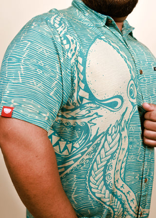 FE'E MEN'S VISCOSE SLUB TANOA SHIRT MSS003