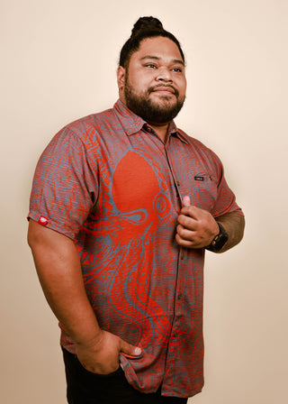 FE'E MEN'S VISCOSE SLUB TANOA SHIRT MSS003