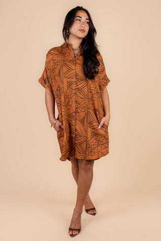 AFIAMALU WOMEN'S BUTTON DRESS LSD01