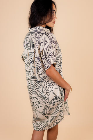AFIAMALU WOMEN'S BUTTON DRESS LSD01