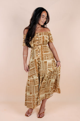 TANU II OFF SHOULDER DRESS TD137
