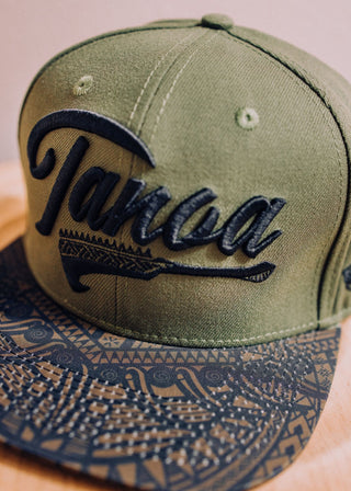 TANOA CLUB FLAT BRIM SNAPBACK HAT- TSCP29 (ALL SALES FINAL)