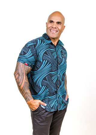 AU O LE SAMI MEN'S VISCOSE SLUB TANOA SHIRT MSS006