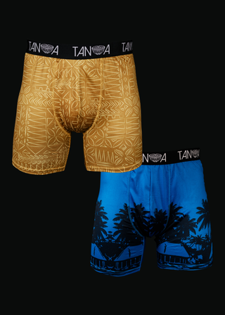 MENS BOXER BRIEFS 2PK MIX C TB007 (ALL SALES FINAL)