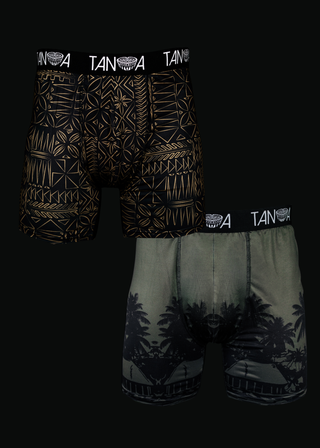 MENS BOXER BRIEFS 2PK MIX B TB006 (ALL SALES FINAL)