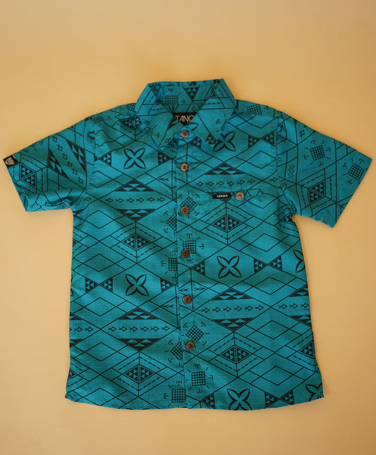 TAMAOAIGA BOYS SILKY DOBBY SHIRT SB1185-TS (ALL SALES FINAL)