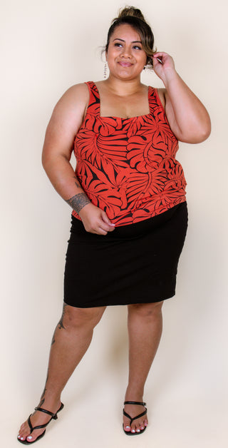 ELEI LAU NIU SQUARE NECK TANK TOP LTT003