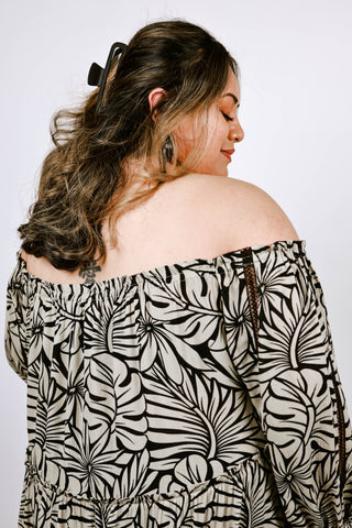 ELEI LAU NIU OFF SHOULDER TUNIC DRESS TT145