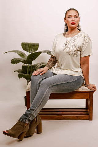 LADIES TEE FAATASI TOP IN-LT006