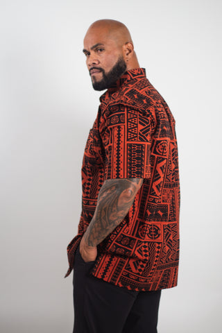 MENS COTTON TANOA SHIRT FEI SS3737-TS (ALL SALES FINAL)